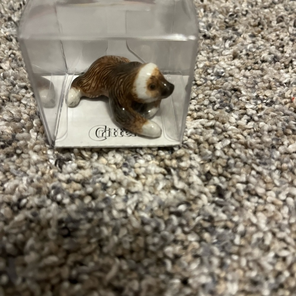 Glass sloth figurine
